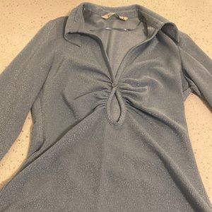 Sparkle blue long sleeve from Zara
